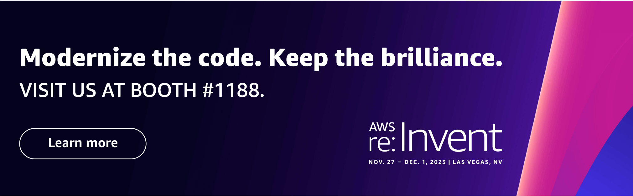 TSRI will be at AWS re:Invent! Come say Hi and let's talk about your Mainframe Modernization Journey!